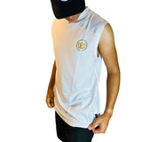 JIU-JITSU PURO SLEEVELESS MOCK NECK TEE WHITE