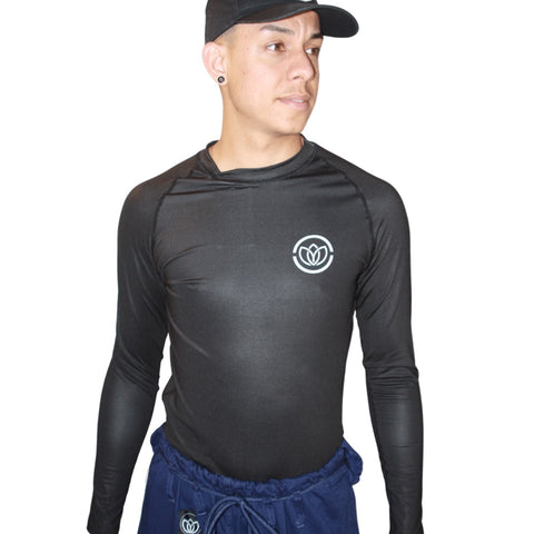 JIU-JITSU PURO - UNISEX LONG SLEEVE RASH GUARD - LARGE