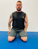 Jiu-Jitsu Puro Sleeveless Mock Neck Tee Black