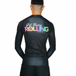 JIU-JITSU PURO - UNISEX LONG SLEEVE RASH GUARD - GET BUSY ROLLING