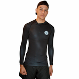 JIU-JITSU PURO - UNISEX LONG SLEEVE RASH GUARD - GET BUSY ROLLING